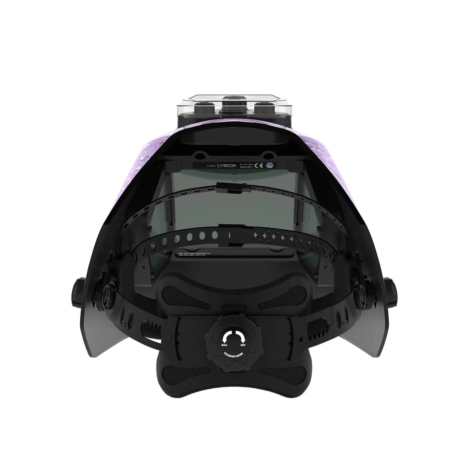 LYG-1980GK-SM Sam Customize Graphic Panoramic View Auto-Darkening Welding Helmet - Image 4