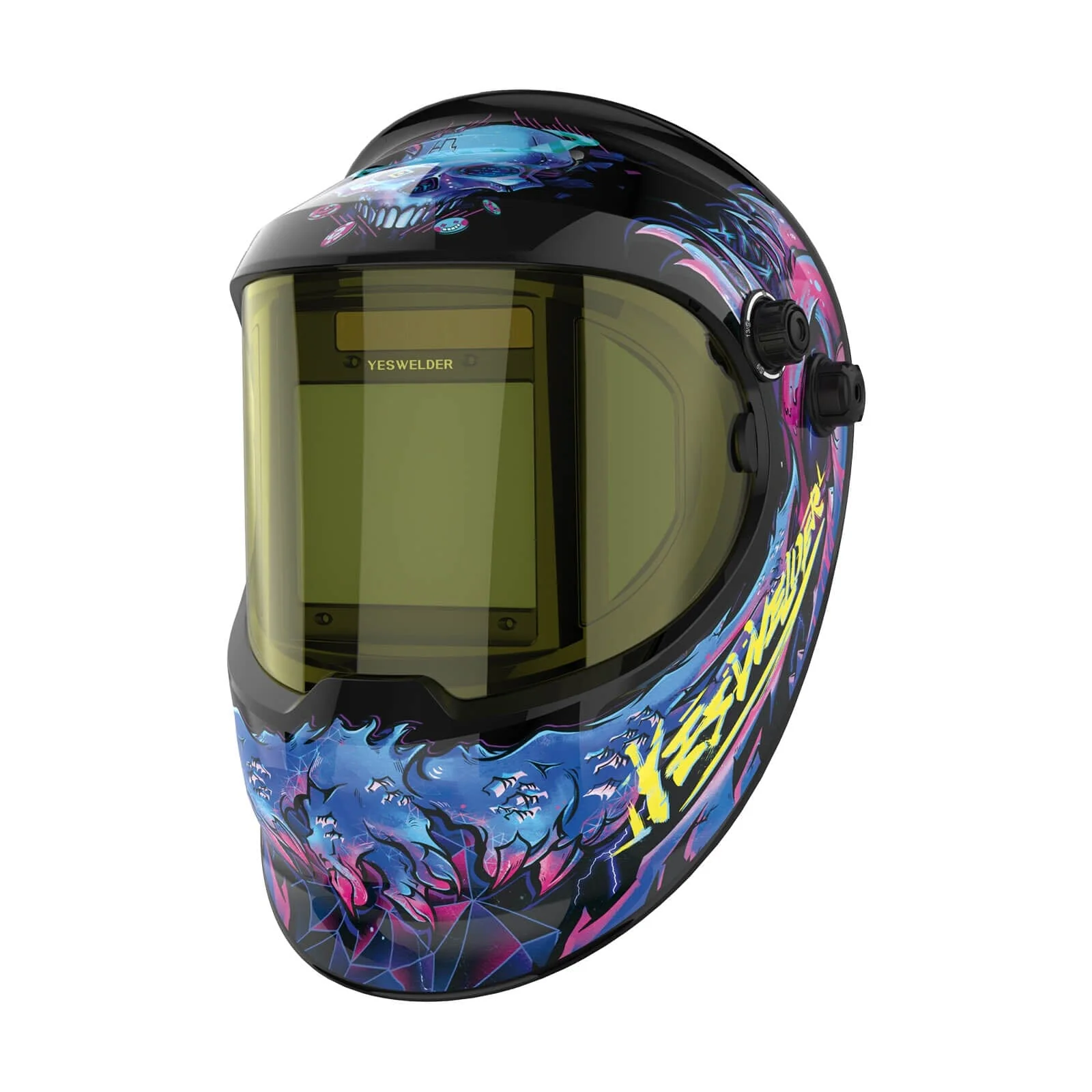 LYG-Q800D-CP Cyberpunk Customize Graphic Auto-Darkening Welding Helmet