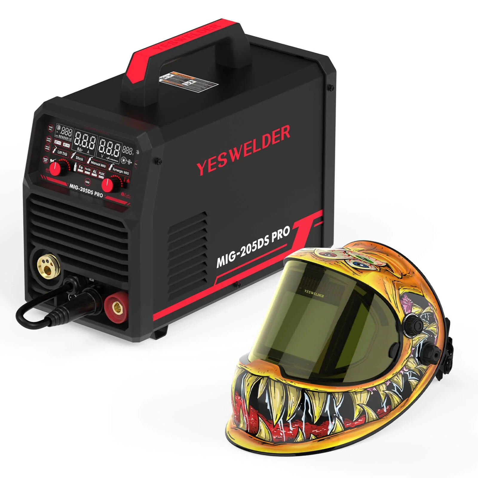 LYG-Q800D-YM Larry Customize Monster Graphic Auto-Darkening Welding Helmet - Image 8