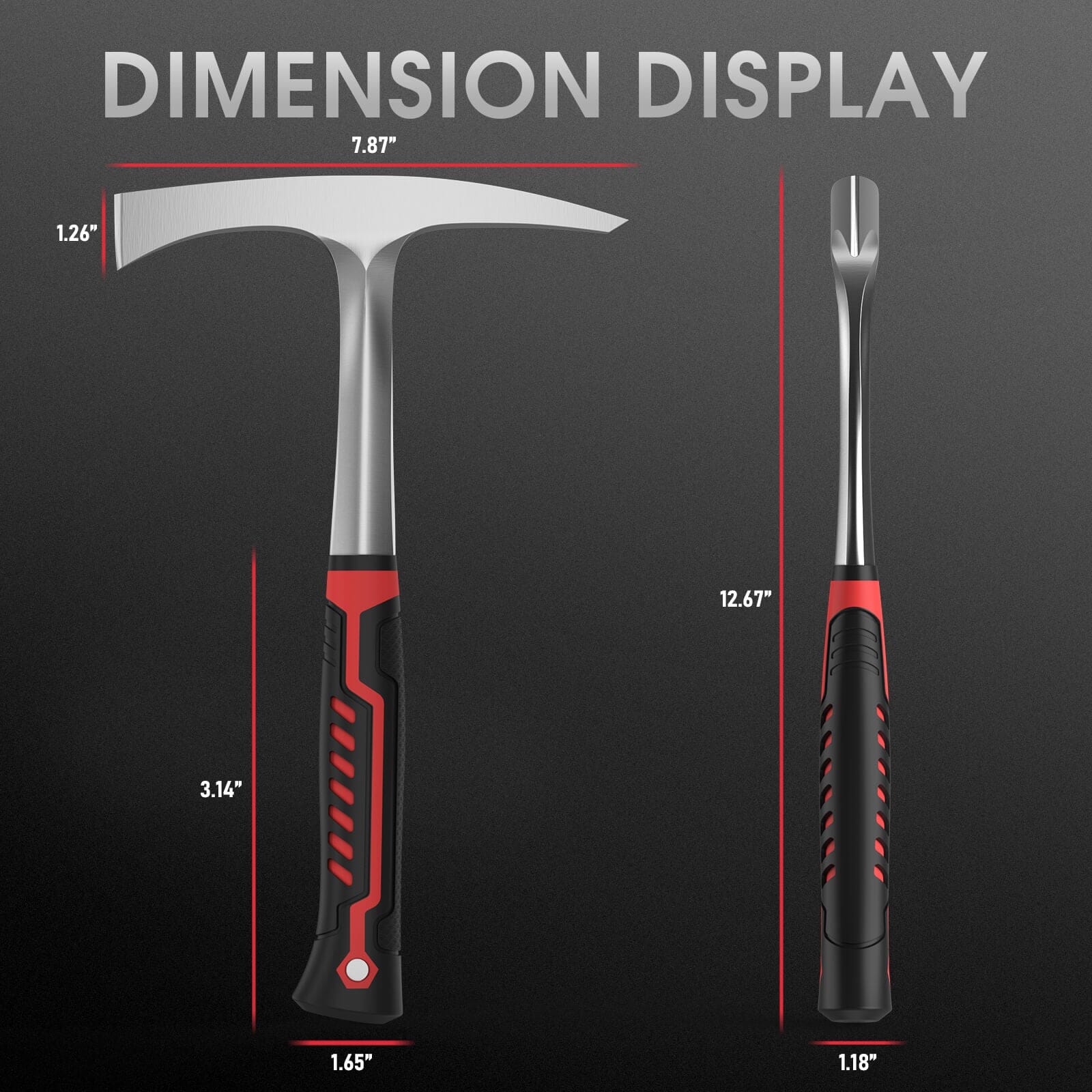 Welding Chipping Hammer 28oz – Carbon Steel Slag Removal Tool with Shock Reduction Grip for Welders - Image 6