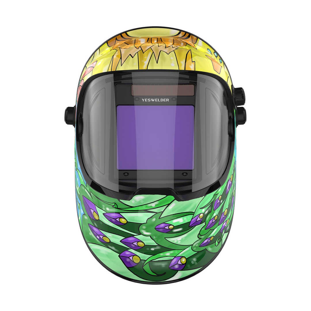 LYG-Q800D-PC Shattered Sunrise Customize Graphic Auto-Darkening Welding Helmet - Image 2
